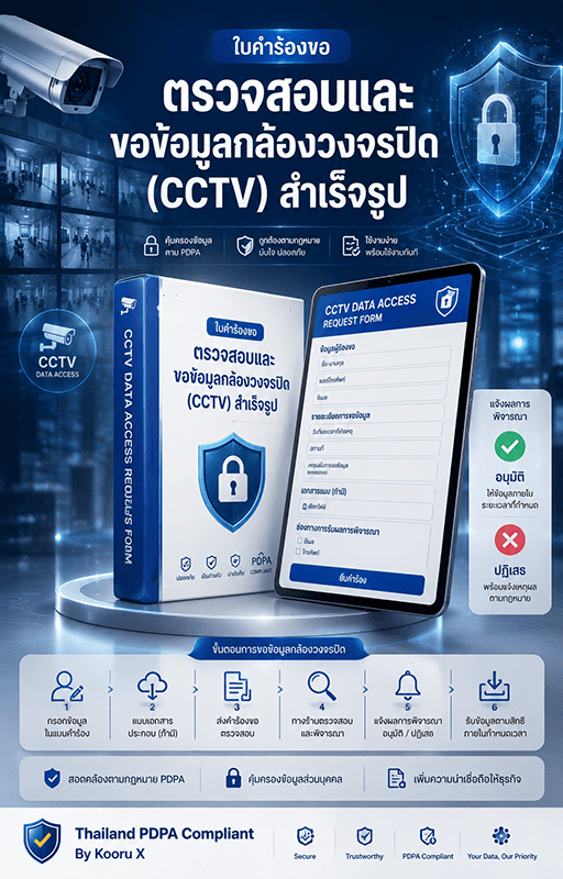 แบบคำร้องขอข้อมูล CCTV PDPA